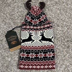 NWT Telluride Clothing Company Reindeer Dog Sweater XS
